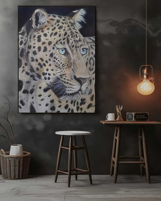 Panthère aux yeux bleus