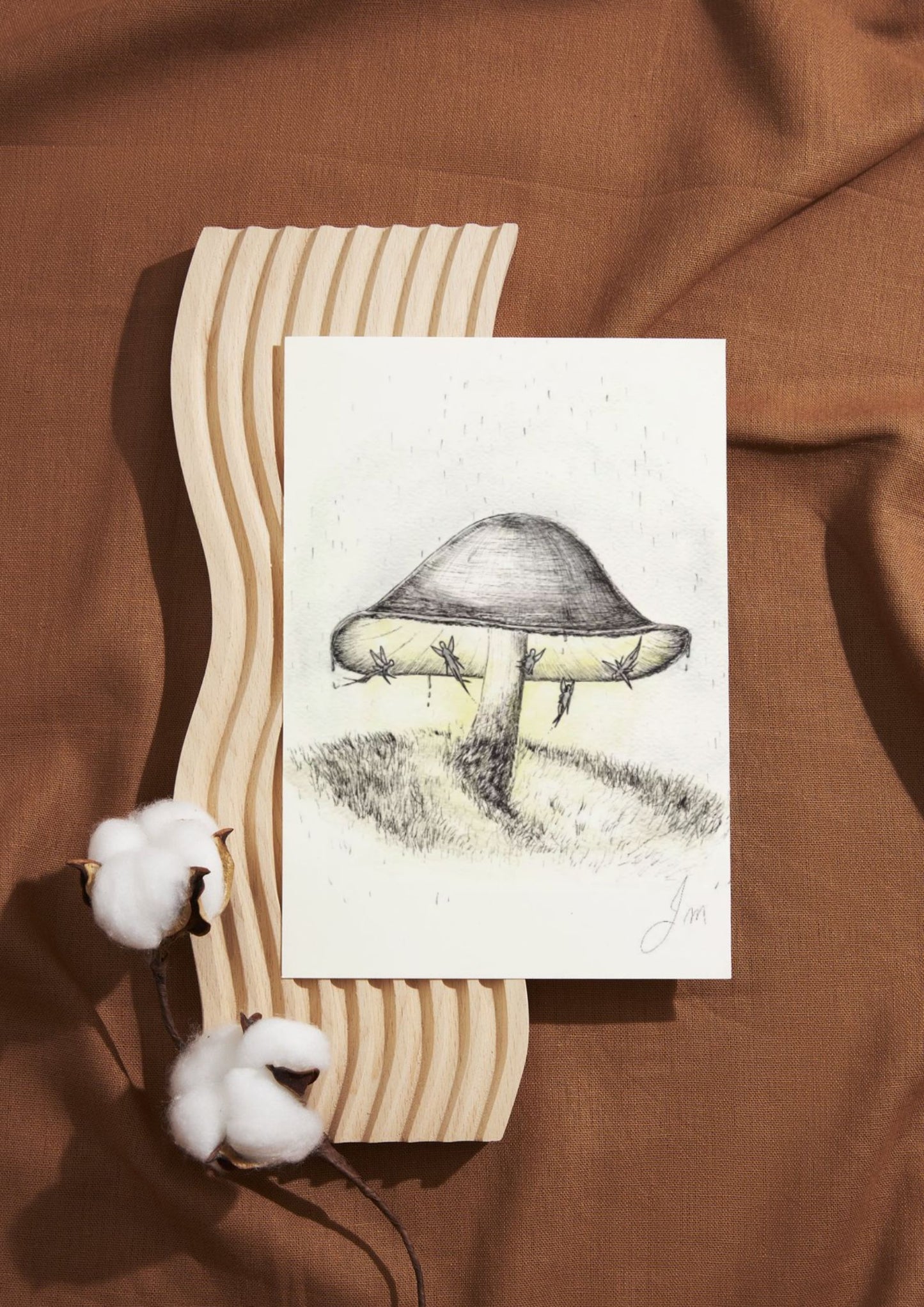 Sous un champignon